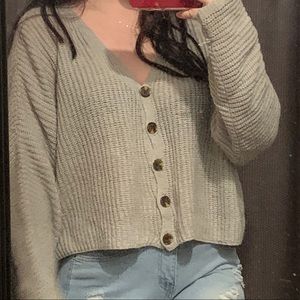 grey sweater